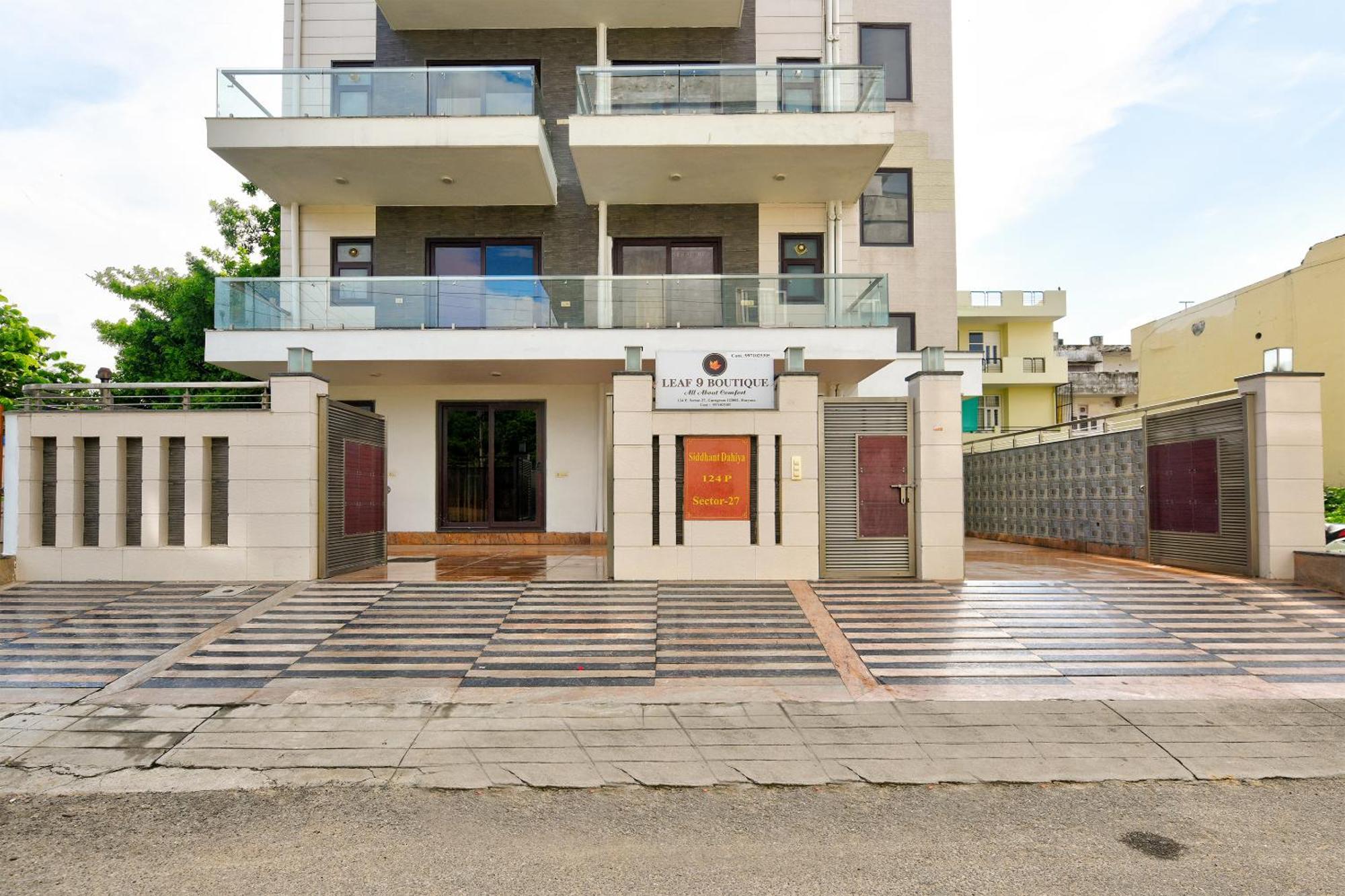 Hotel Leaf 9 Boutique, Near Golf Course Road And Galleria Market Gurgaon Buitenkant foto