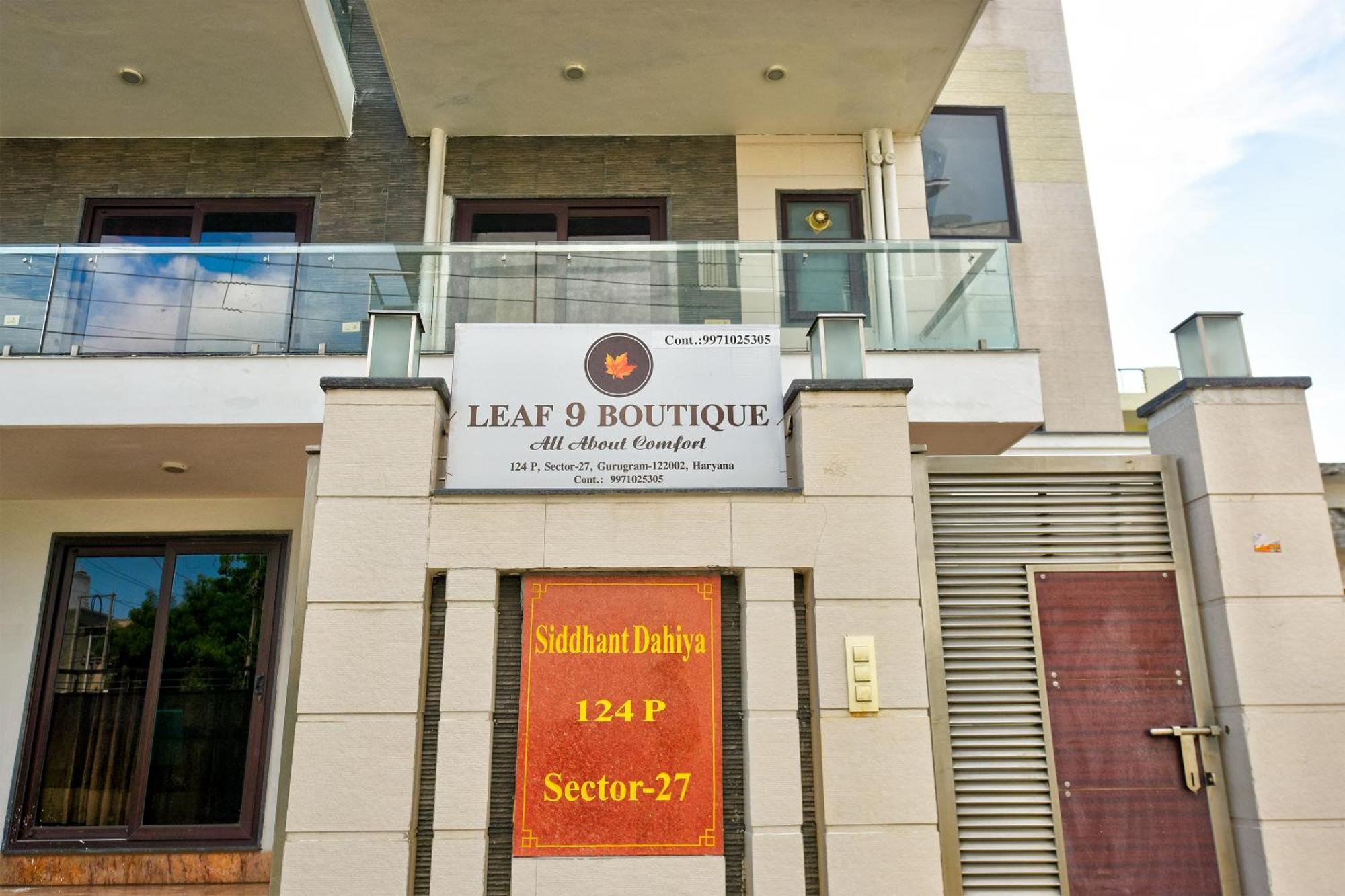 Hotel Leaf 9 Boutique, Near Golf Course Road And Galleria Market Gurgaon Buitenkant foto